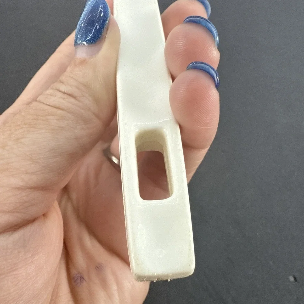 Vintage Androck Spatula /Flipper ~White Plastic Handle ~ Made in USA